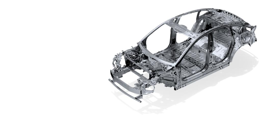 Hybridkaross av stål och aluminium med ultrahög hållfasthet