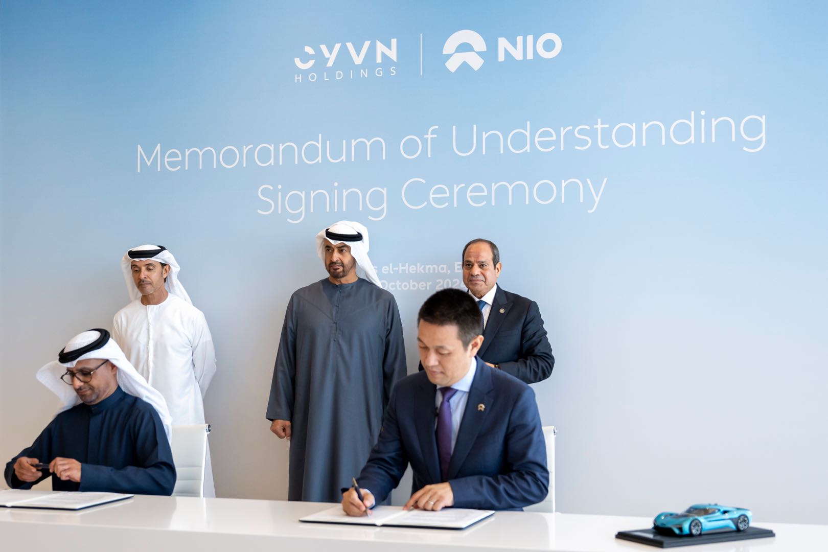 شركة "NIO العالمية" تتعاون مع الشركة الإماراتية "CYVN" القابضة لتعزيز مسيرة الابتكار في قطاع المركبات الكهربائية الذكية في منطقة الشرق الأوسط وشمال إفريقيا